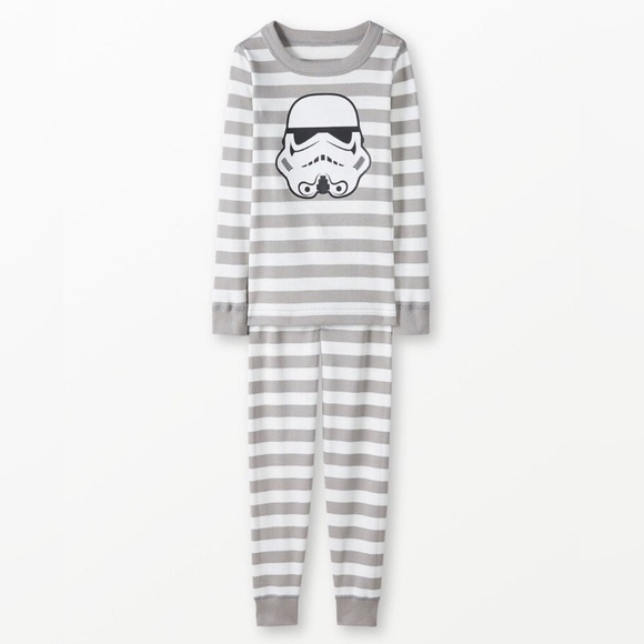 🖤NWT HANNA ANDERSSON KIDS UNISEX STAR WARS STORM TROOPER PAJAMA SET SIZE 2🖤 - Picture 1 of 3